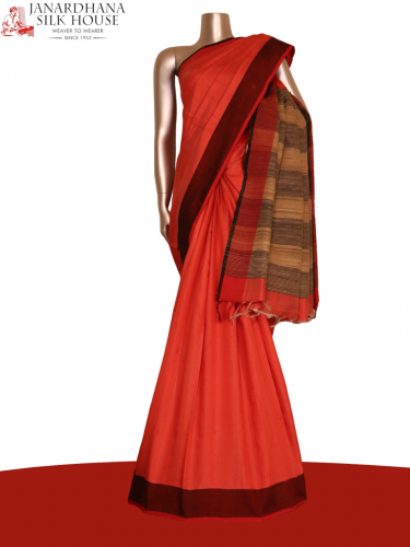 Handloom Pure Tussar Silk Saree